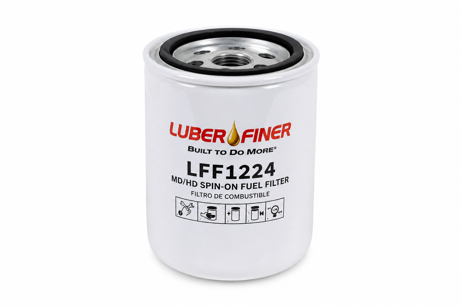 LUBER-FINER LFF1224 Luberfiner LFF1224 MD/HD Spin-On Fuel Filter